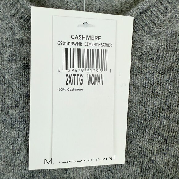 NWT Magaschoni 100% Cashmere V-Neck Pullover Sweater | Women’s 2X - Picture 6 of 10